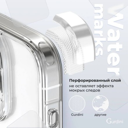 Чехол накладка для iPhone 16 Pro Gurdini Alba Series Protective (прозрачный матовый)
