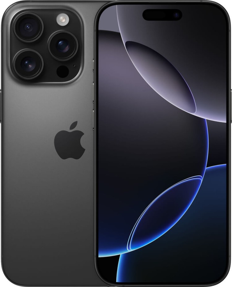 Смартфон Apple iPhone 16 Pro 512GB титановый чёрный