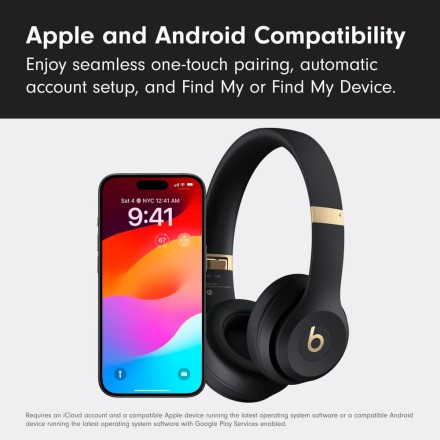 Наушники Beats Solo 4 Wireless Headphones Black Gold
